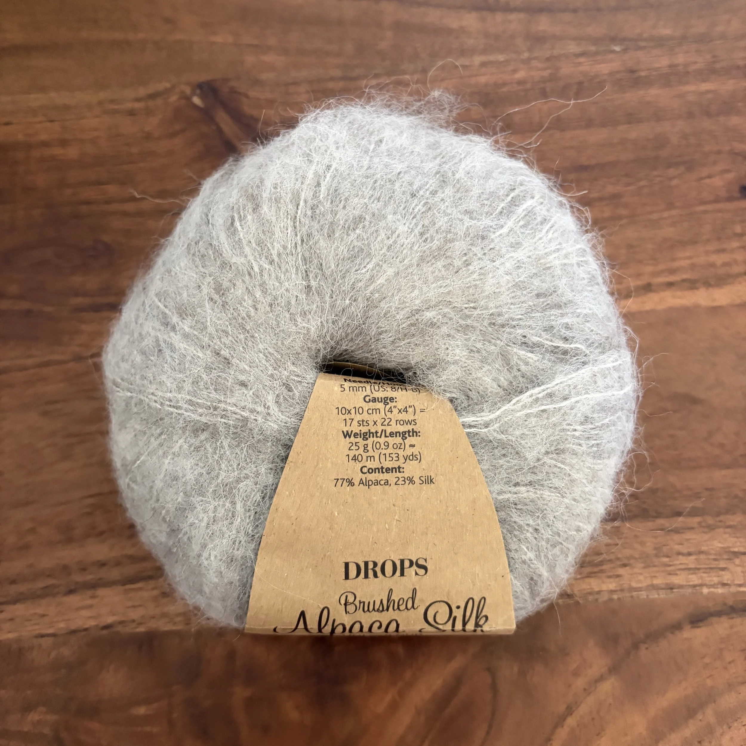 Drops Brushed Alpaca Silk in Colour 2 Light Grey