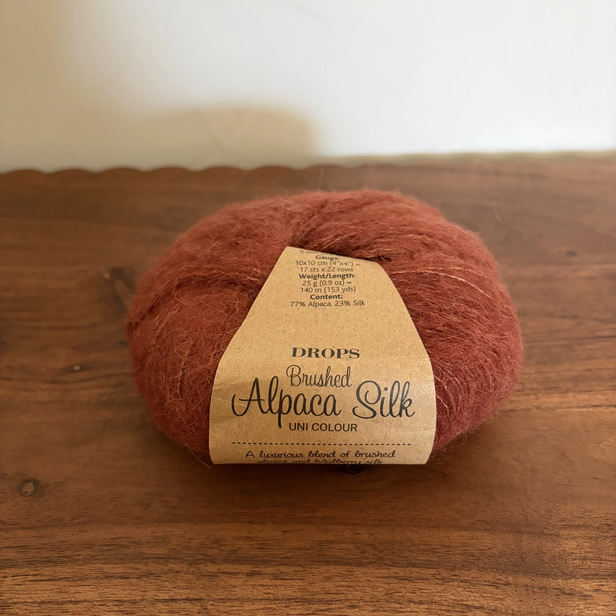 Drops Brushed Alpaca Silk in Colour 24 Rust- Lot of 3