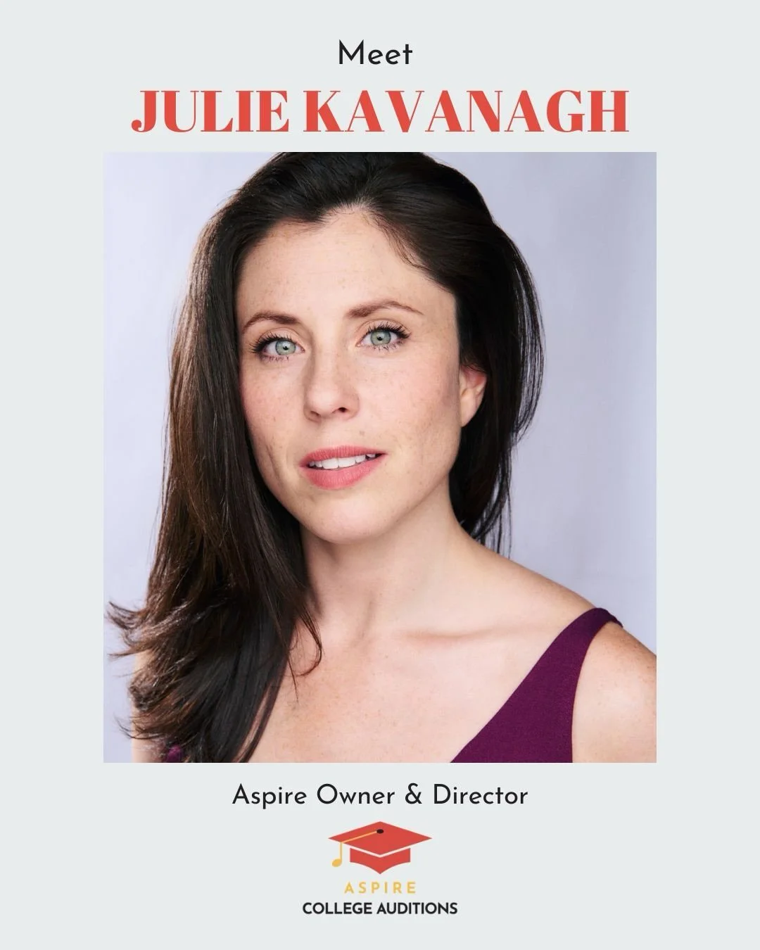 Julie has spent the past decade guiding students and families through the musical theatre college audition process&mdash;bringing experience from every side of the table. She went through the college audition process herself and graduated with her BF