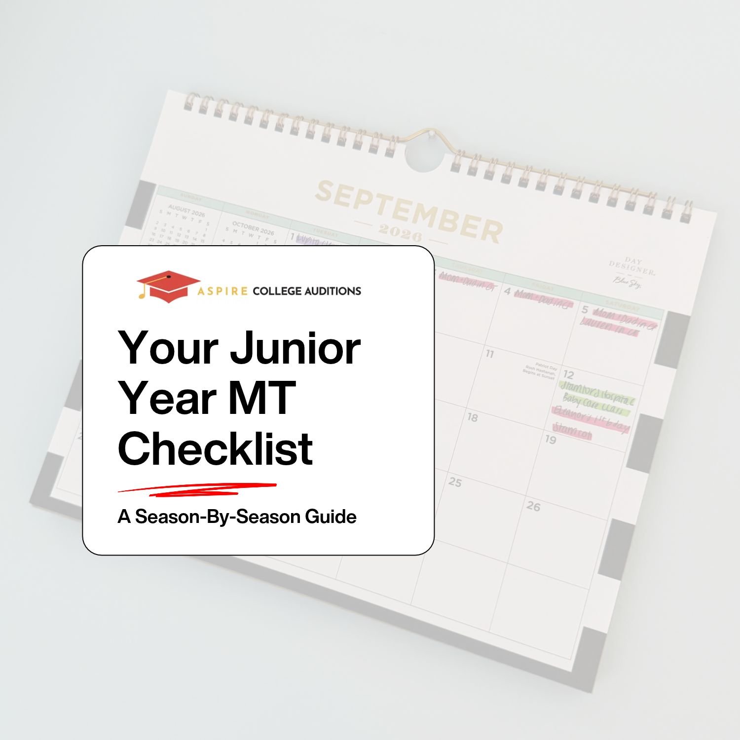 Your Junior Year Musical Theatre Checklist: A Season-by-Season Guide
