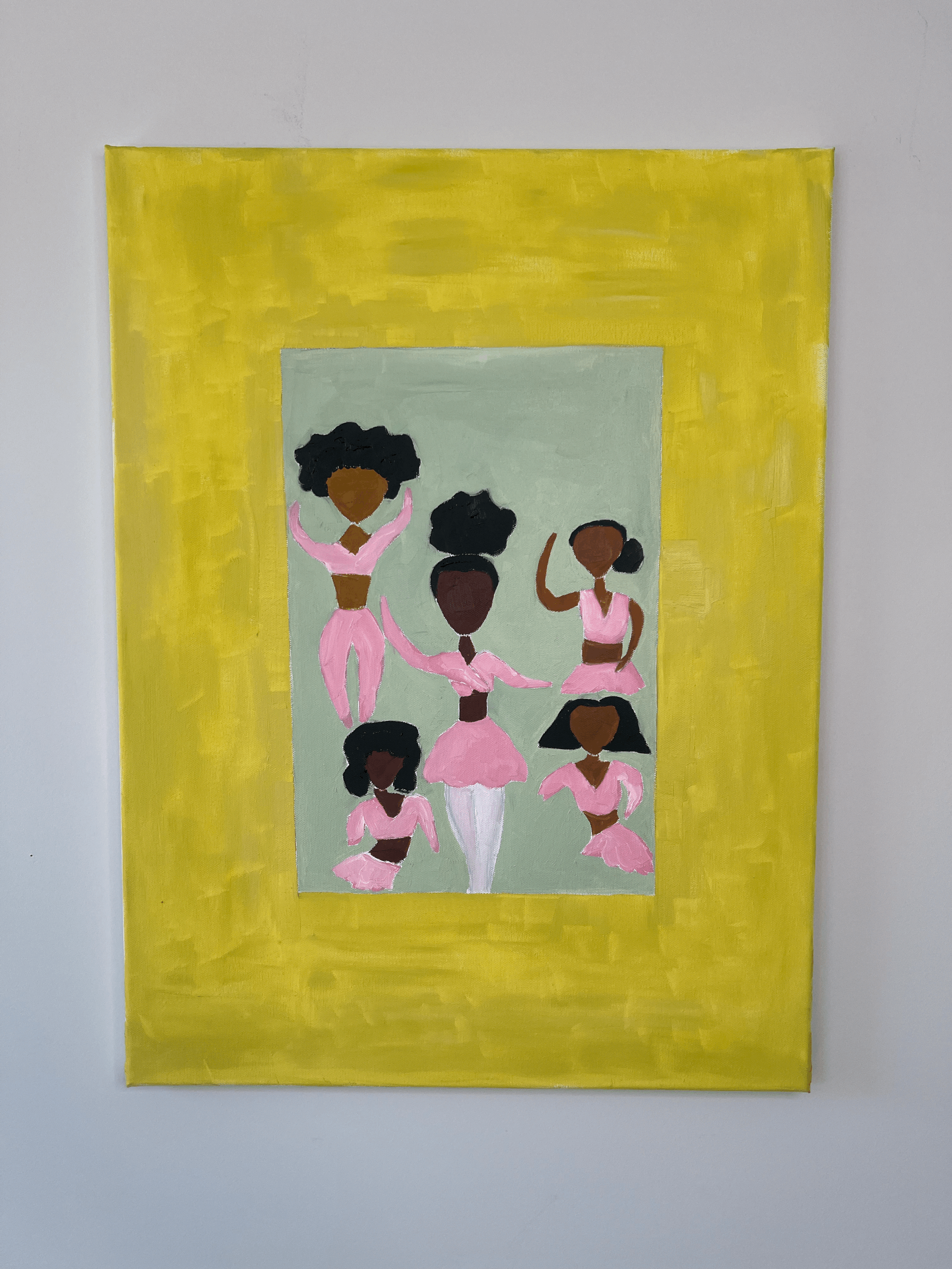 Blk Girls in Pink Print