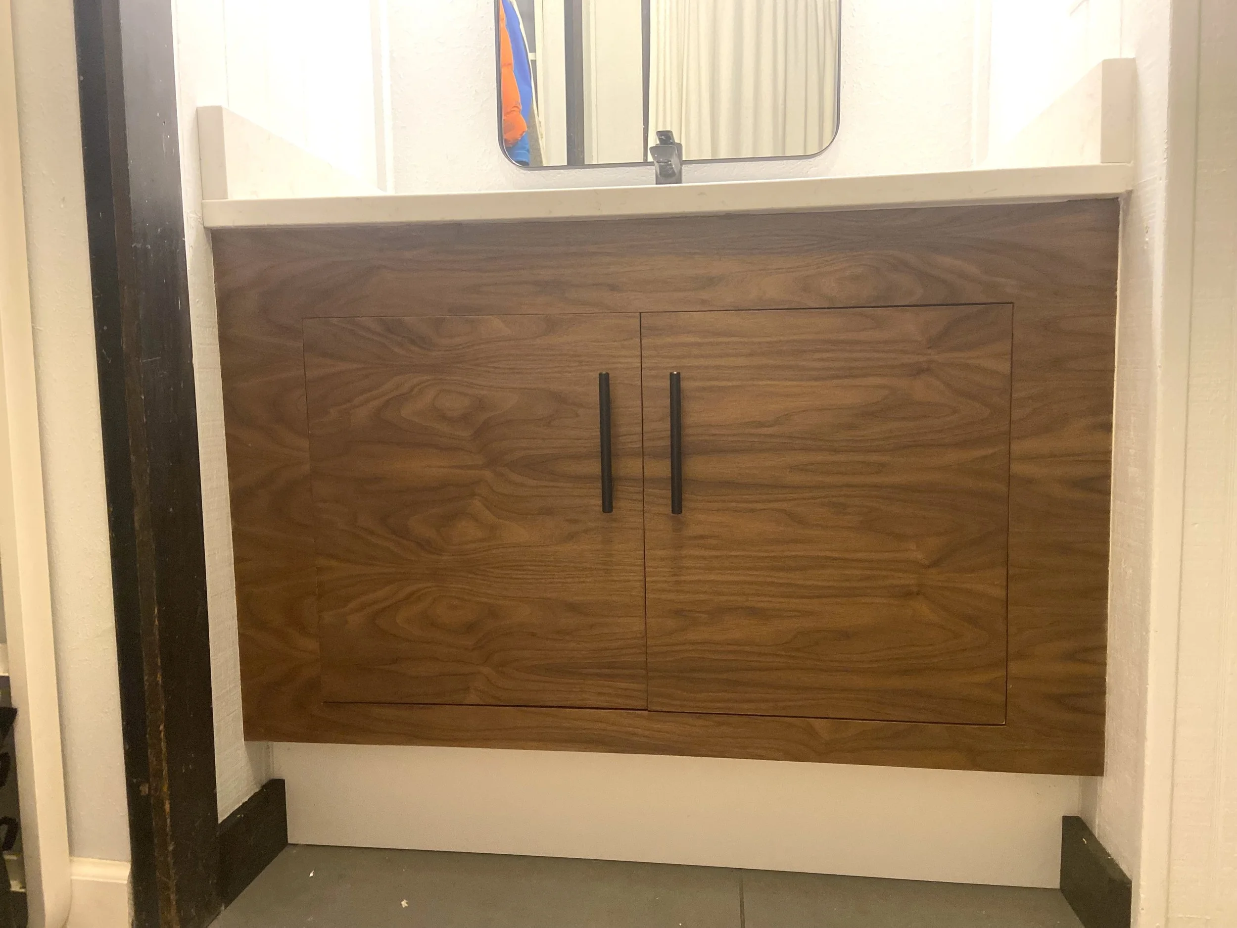 Custom Walnut Primary Vanity