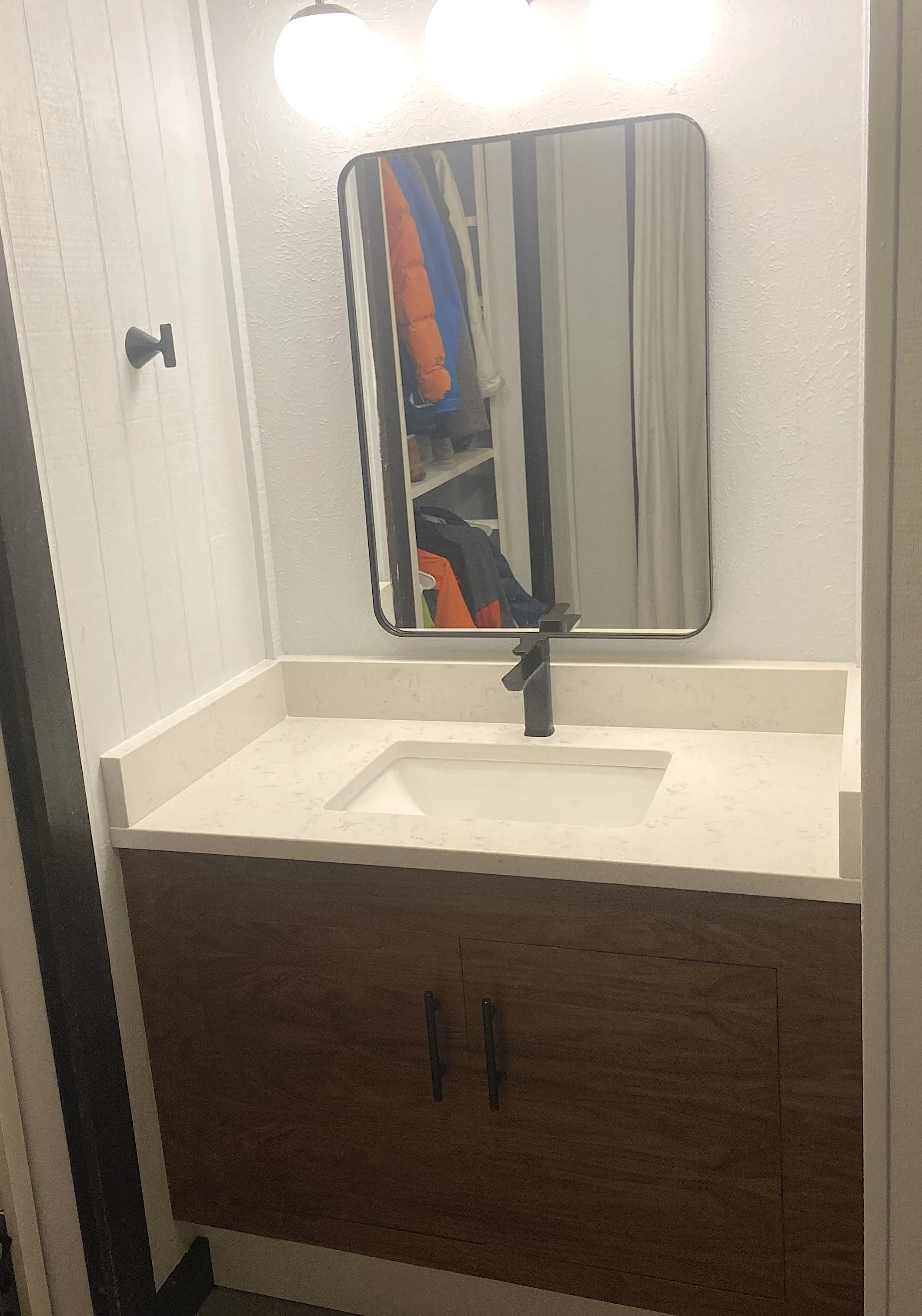 Custom Walnut Primary Vanity