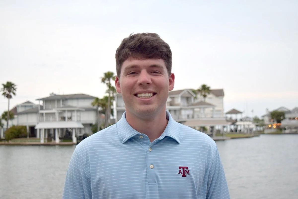 Photo of Brandon Beller, owner of Dallas-based landscaping company, Blue Outdoor Services.