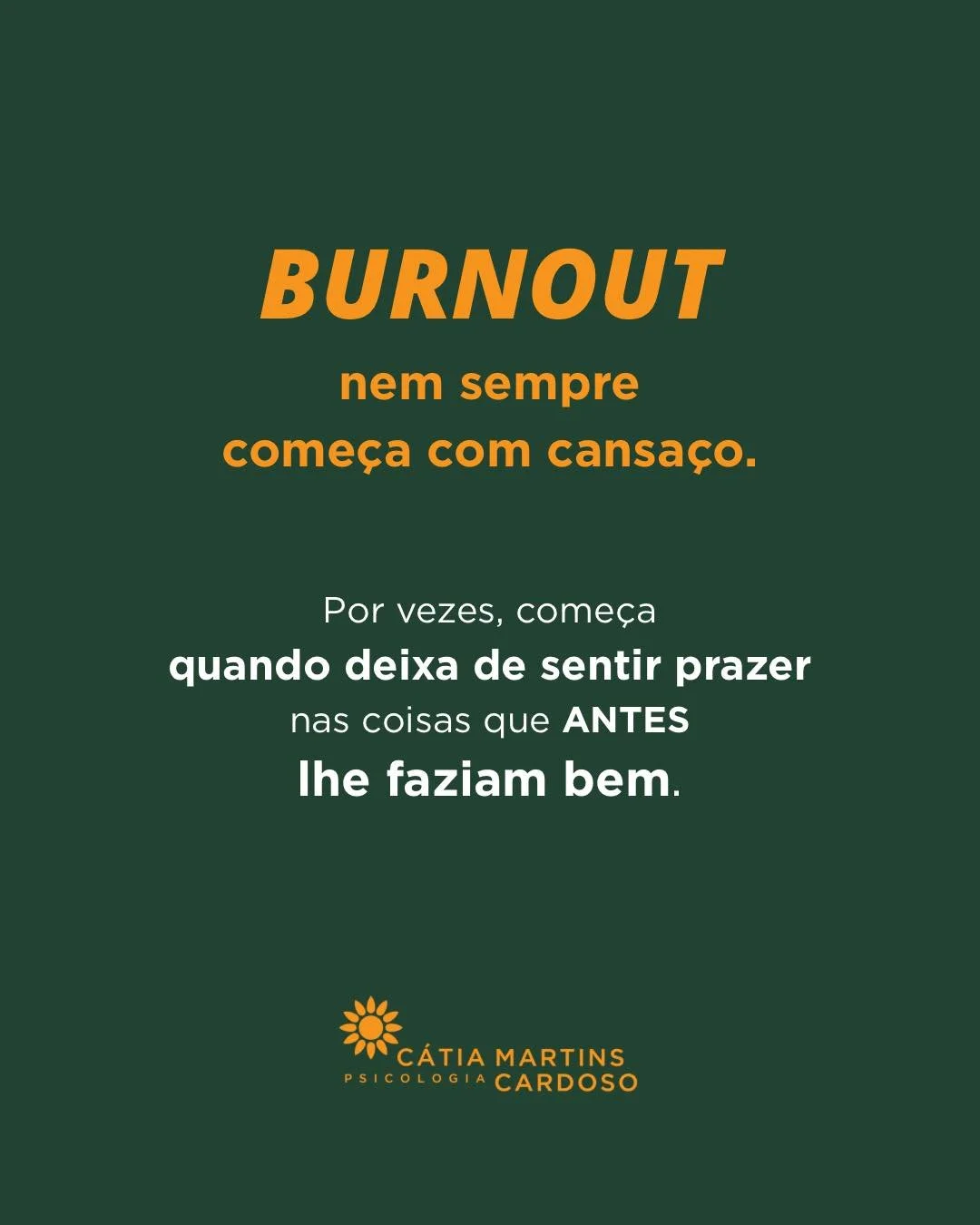 H&aacute; uma pergunta que em determinados momentos todos devemos fazer a n&oacute;s pr&oacute;prios:
"O que deixei de fazer nos &uacute;ltimos meses sem me aperceber?"

Vai reparar que, raramente, a resposta &eacute; "trabalhar meno