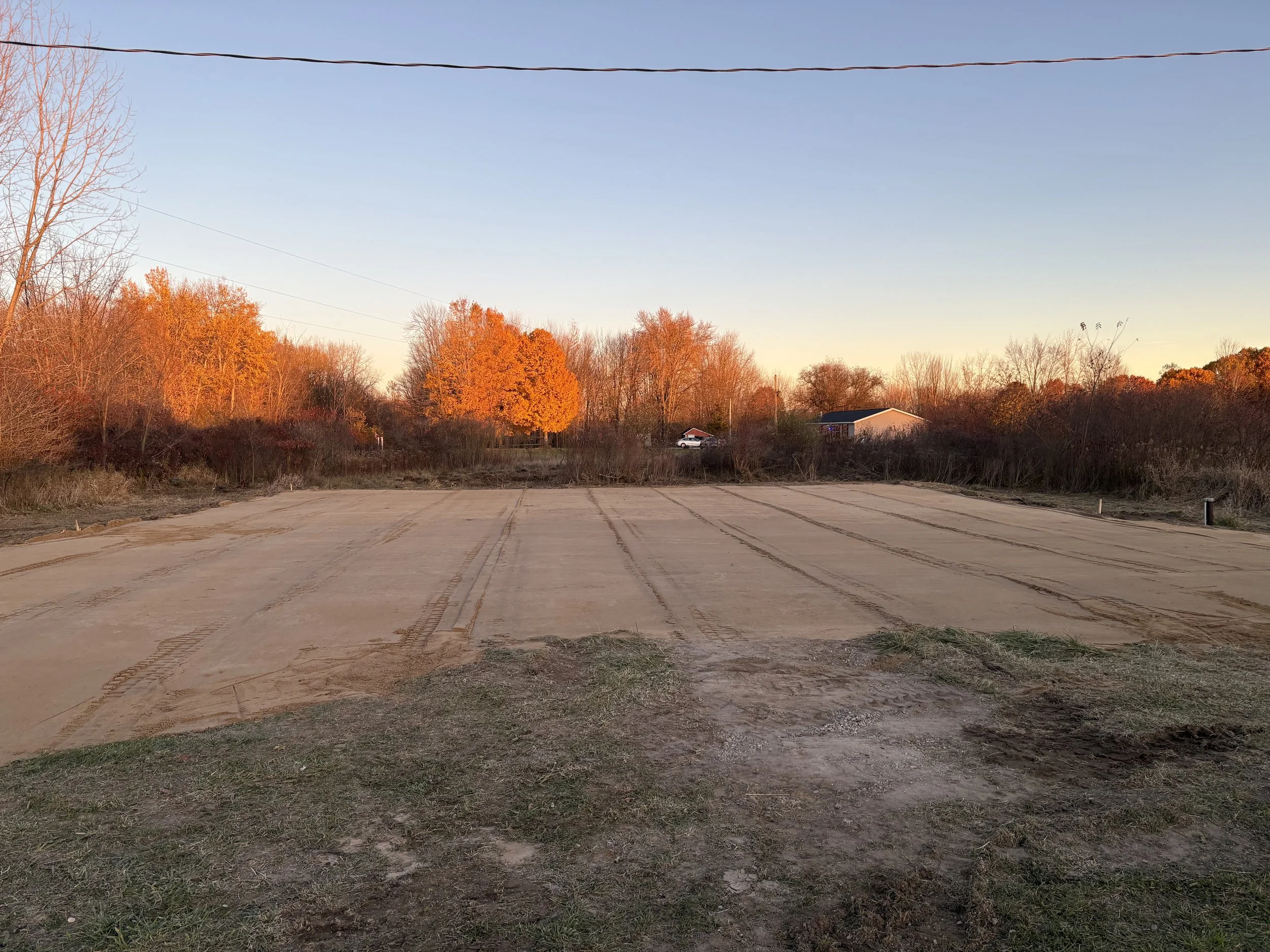 Plot ready for pole barn