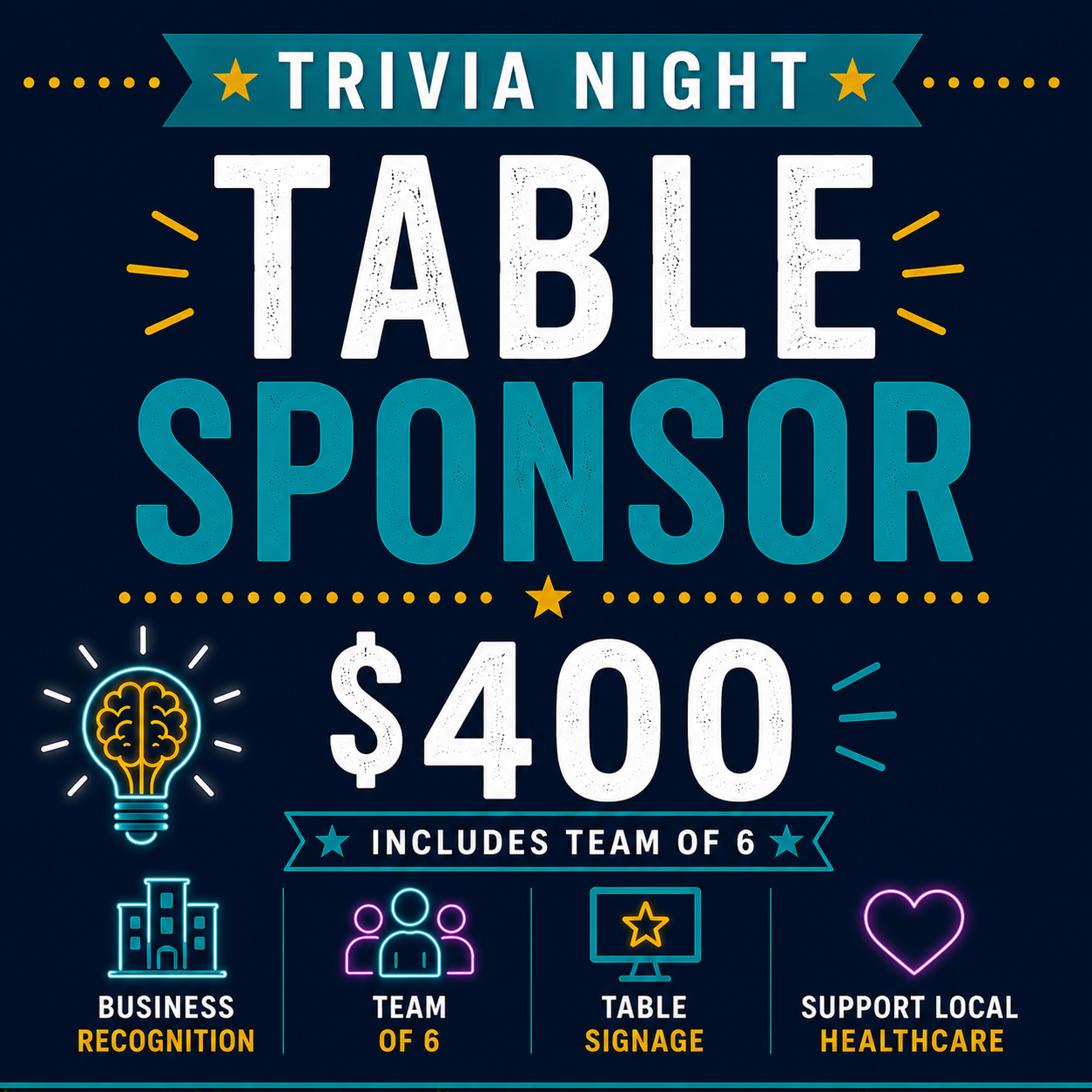 2026 Trivia Night - Table Sponsor