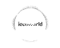 Simple black and white icon of headphones with a small smile underneath