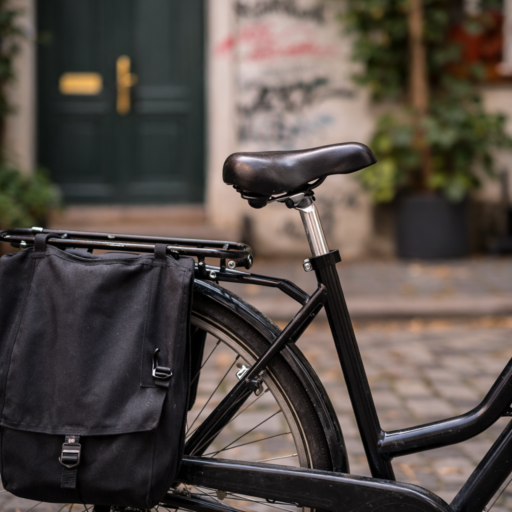 Close-up photograph of the same bicycle with a blurred background, isolating the subject more clearly.