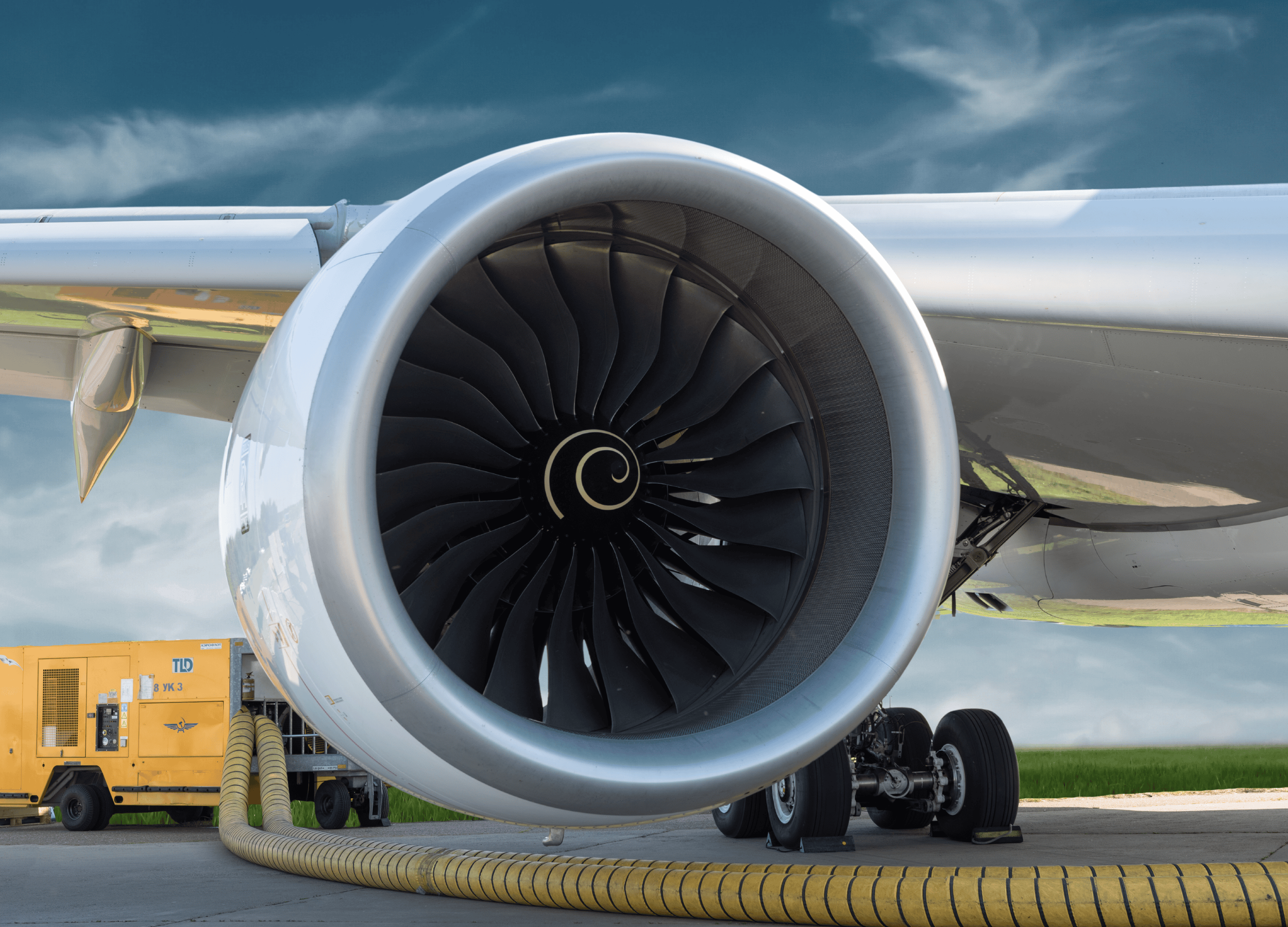 An aeroplane turbine