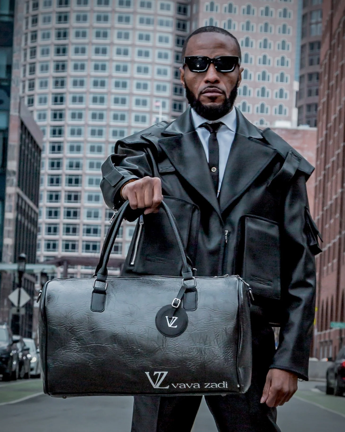 Vava Zadi Luxe Leather Duffel Bag Polyurethane Leather