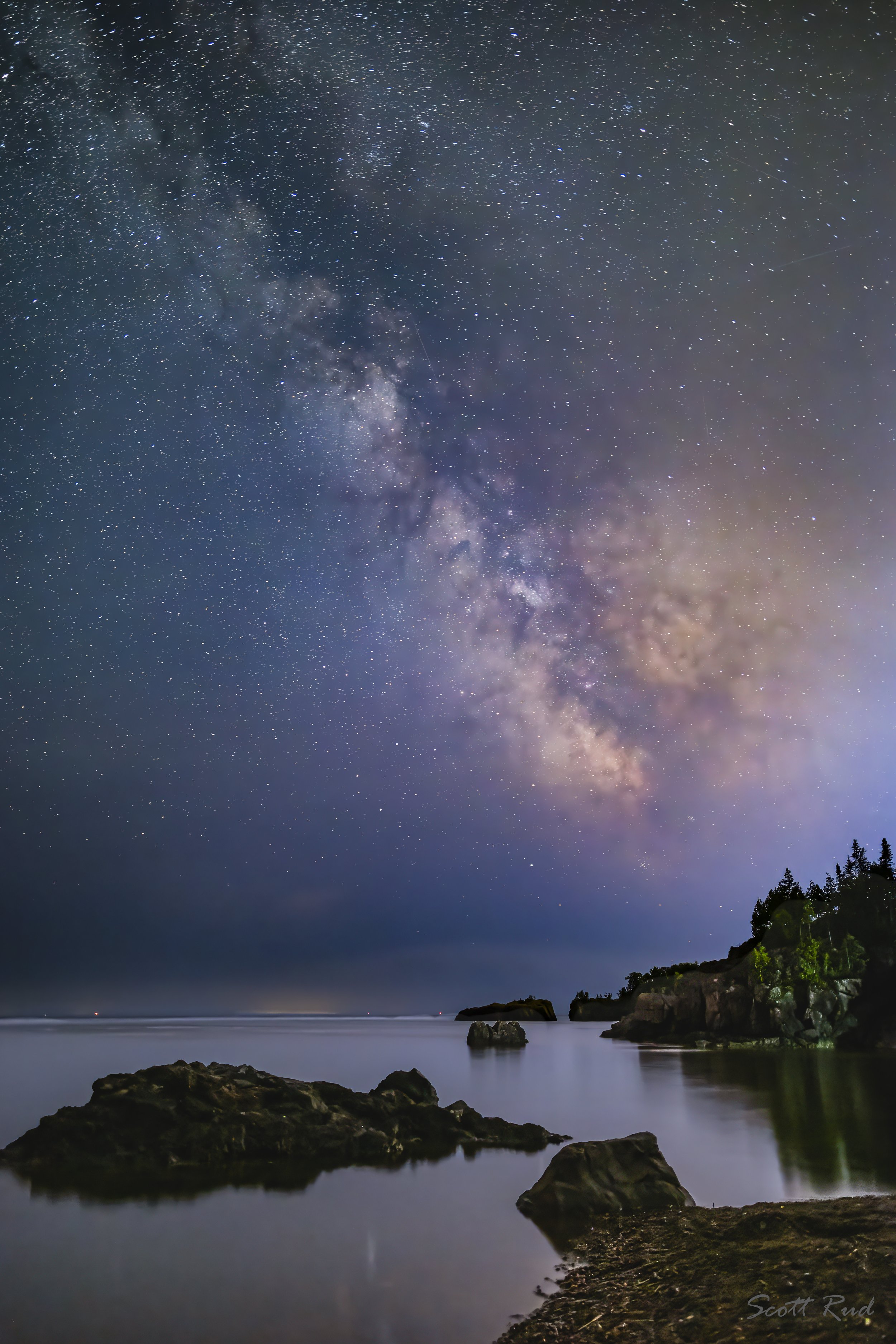 Black Beach Milky Way