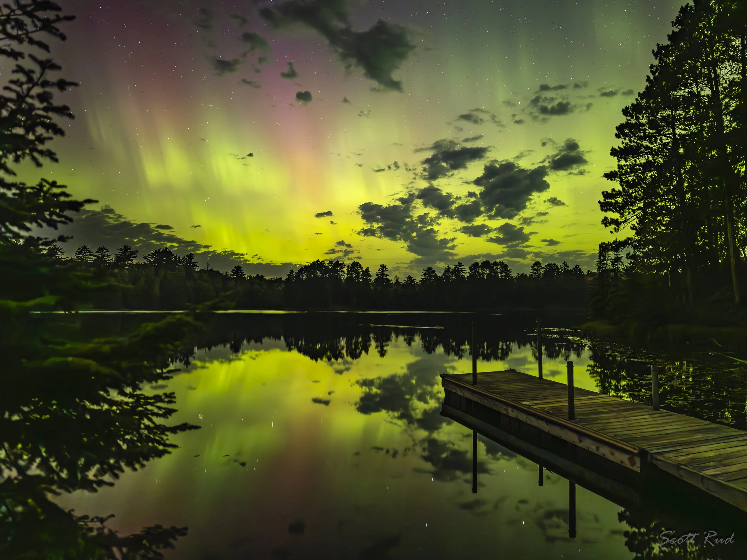 Bear Head Lake Aurora