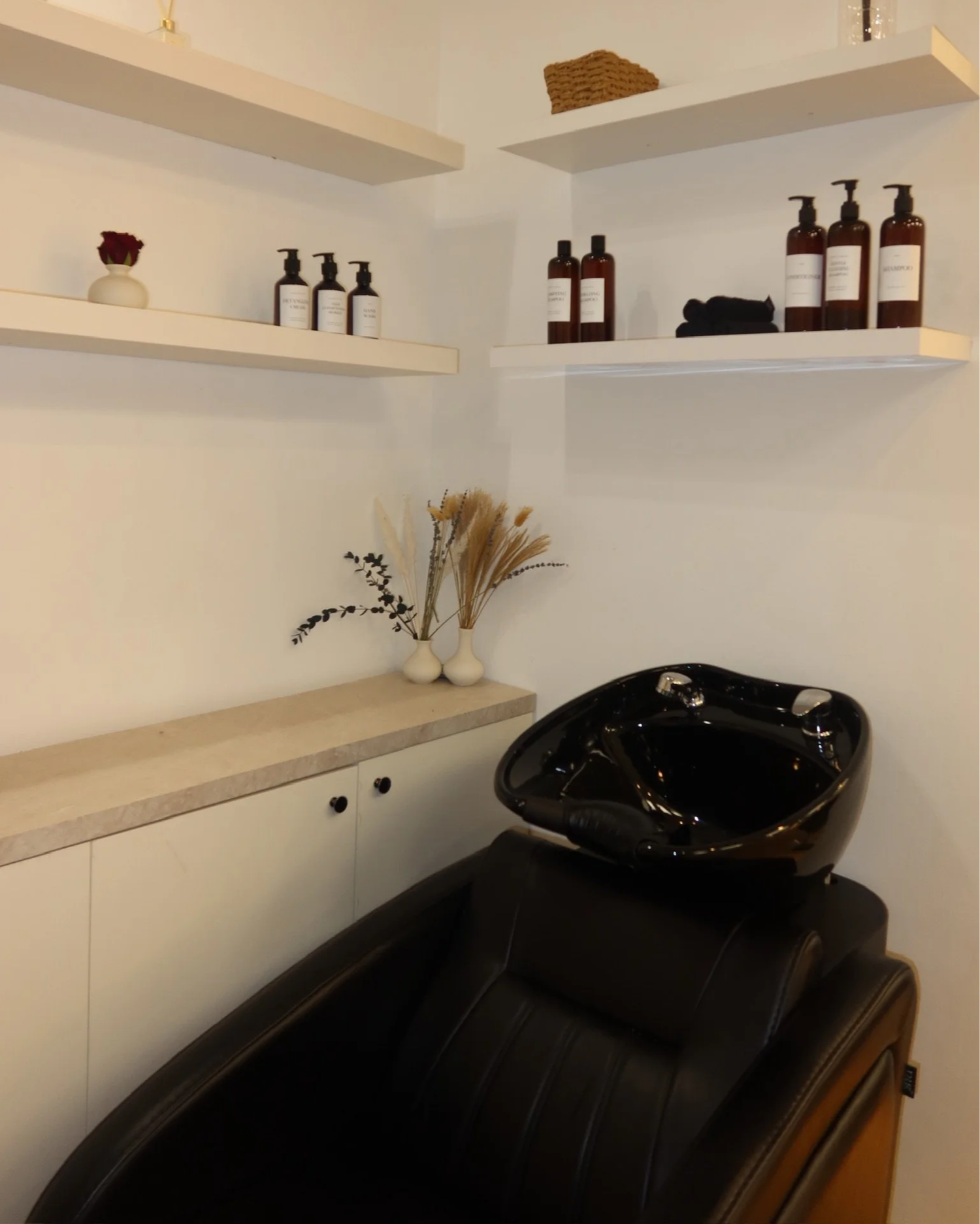 The wash station at AMIA Hair Studios