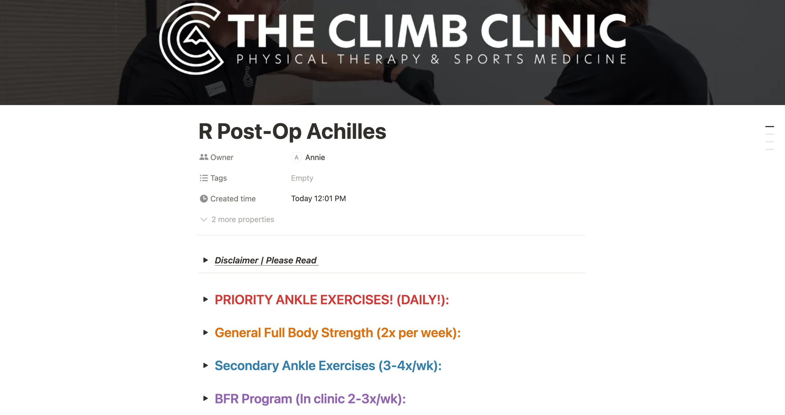 customized rehab and training