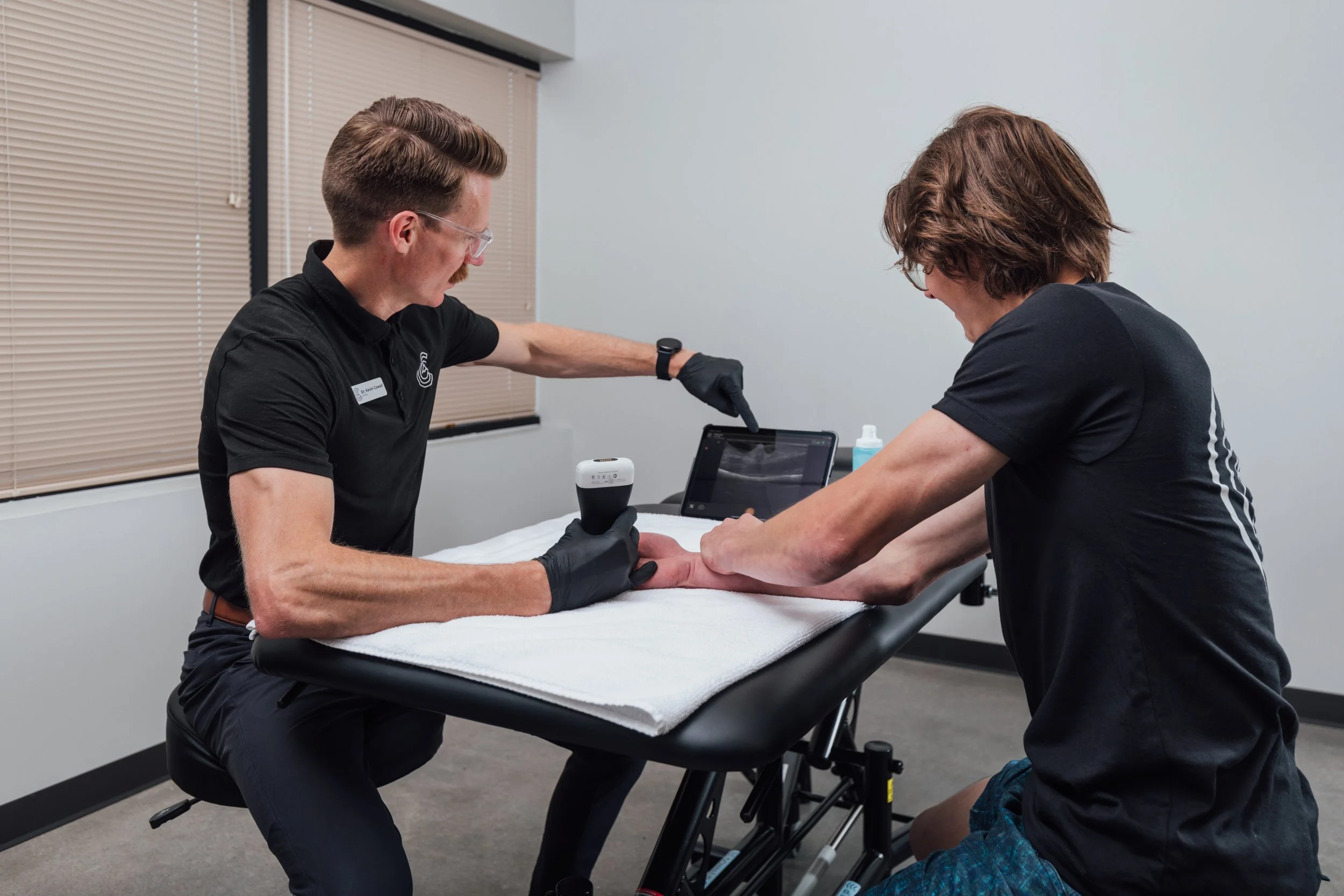 finger rehab ultrasound assessment