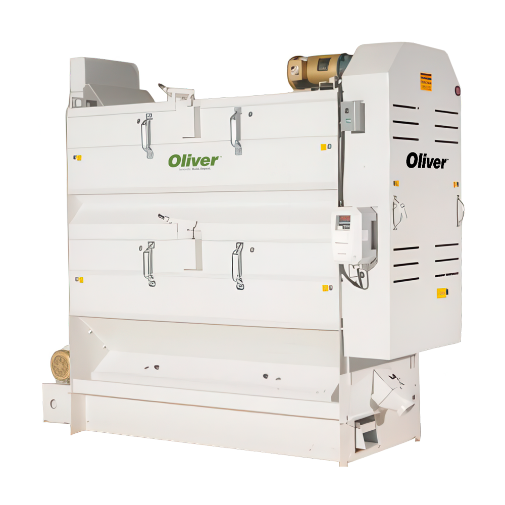 Oliver Size Right® precision sizer machine for separating seed, grain, and bulk materials by width and thickness.