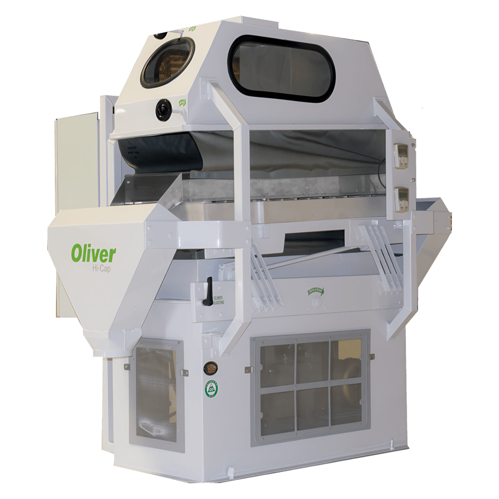 Used Oliver Model 2448 Hi-Cap Destoner for stone and heavy contaminant removal