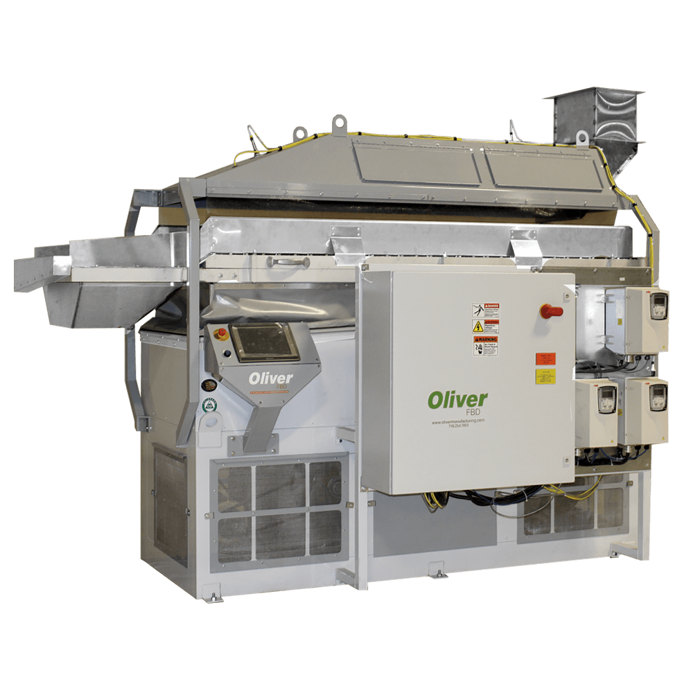 Oliver FBD 304 fluidized bed dryer for gently drying treated seed