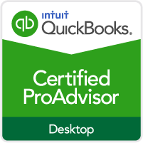 QuickBooks Certified ProAdvisor logo on a white background with green and black text.