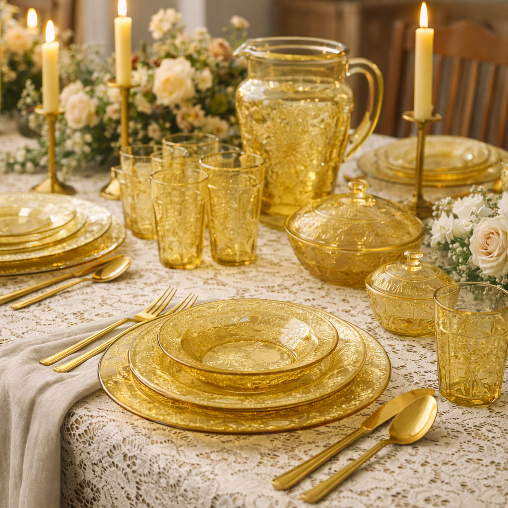 Amber Cabbage Rose Collection