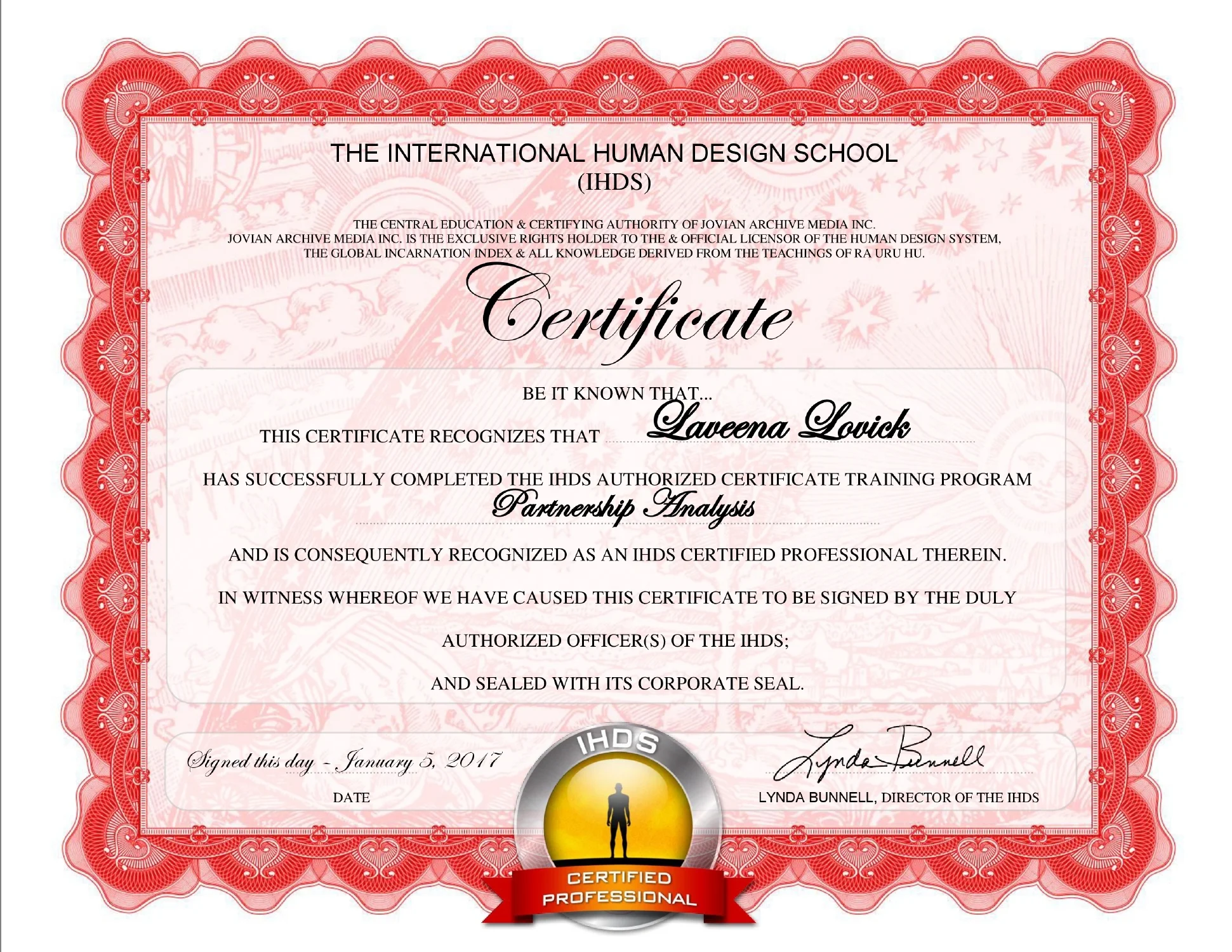 Laveena Lovick Human Design Partnership Analyst