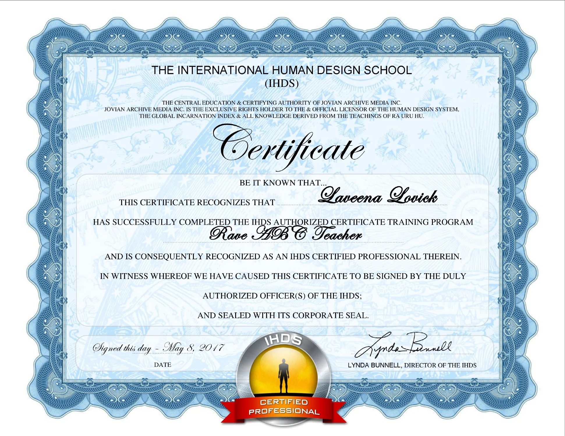 Laveena Lovick Human Design Rave ABC's Teacher