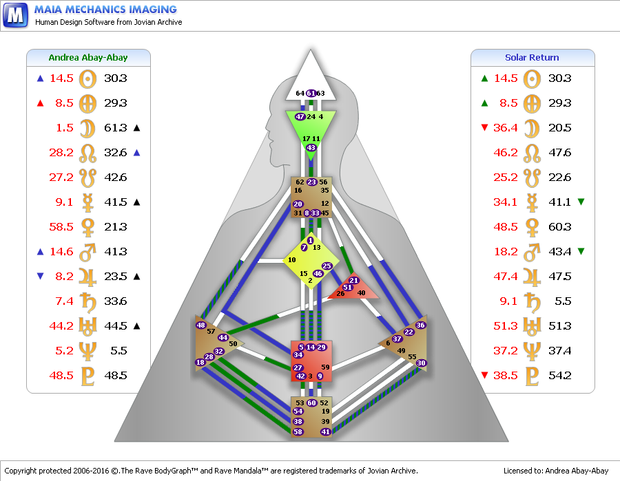 My 2016 Solar Return Chart