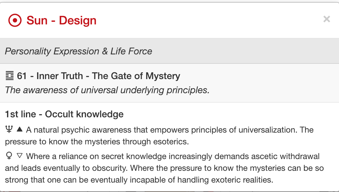 Ra Uru Hu’s Unconscious Design Sun, part of his Life’s Work —Image via MyBodyGraph.com