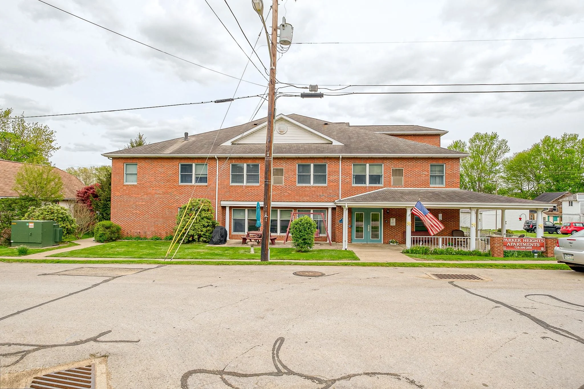 Parker Heights is located at 302 North Wayne Avenue in Parker, PA. The building consists of 26 one-bedroom affordable housing apartments for limited-income individuals, age 62 or older. Rent is based on income, electric not included; in turn the Hous