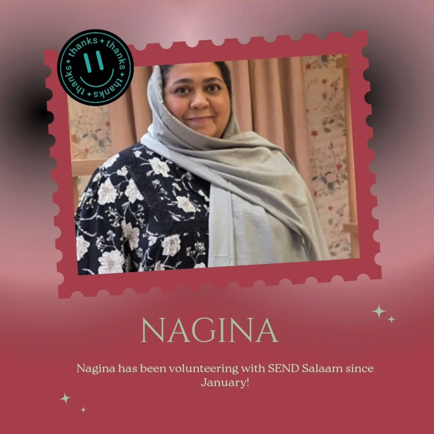 As part of volunteer week, we'd like to highlight our superstar volunteer Nagina 🌟 

Nagina initially met us through her involvement with our parent carer art therapy project last year and expressed an interest in wanting to give back to the communi