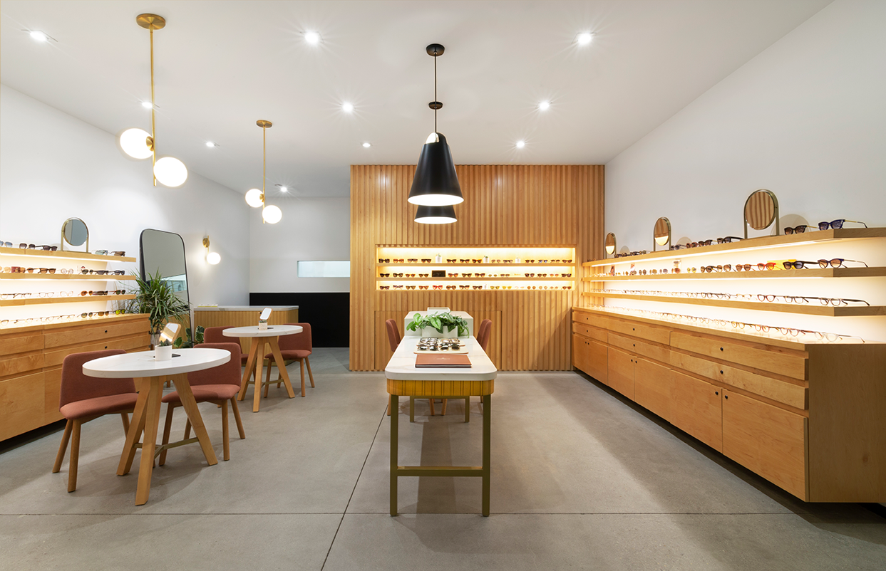 Contemporary optical store 