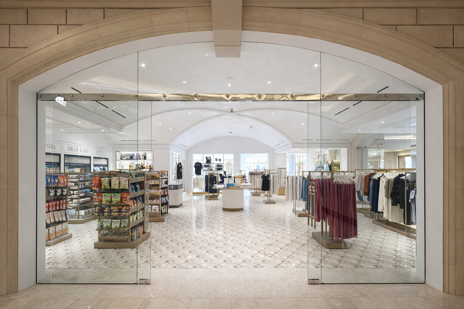 A sophisticated gift shop located within a hotel and casino