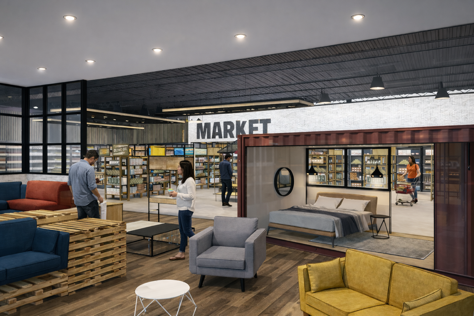 The reimagined furniture department of a global big box store