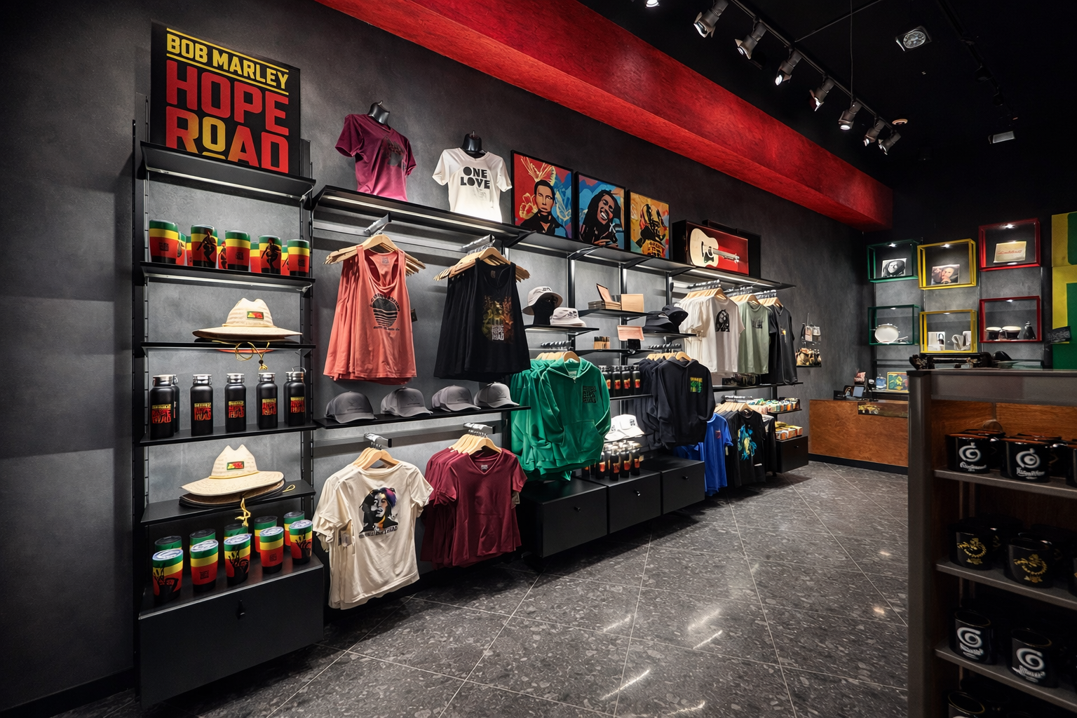 Bob Marley reatil store deisgn