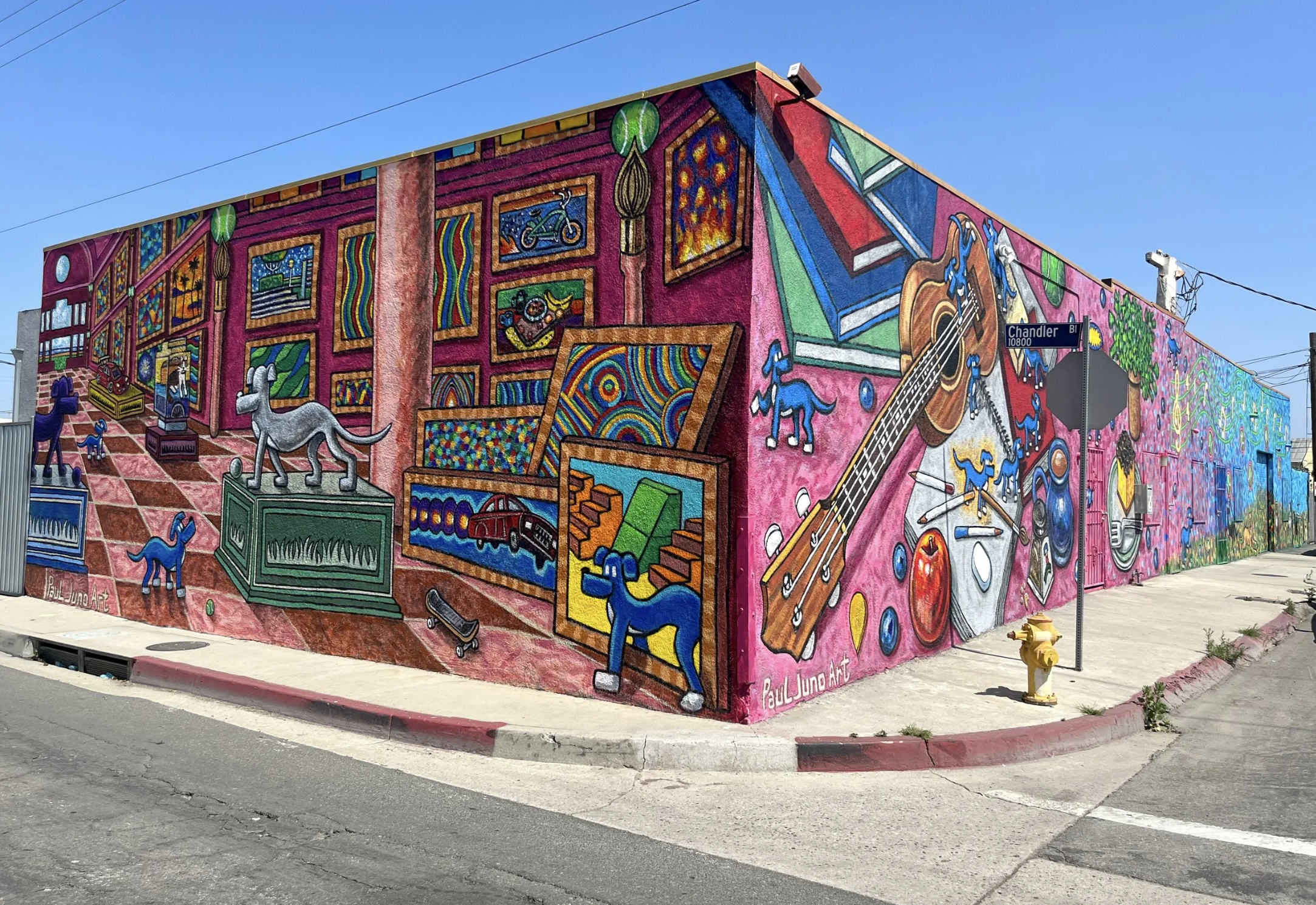 Full Mural on Chandler Bike Path | 
Satsuma Ave & Chandler Bl, North Hollywood CA | 2023