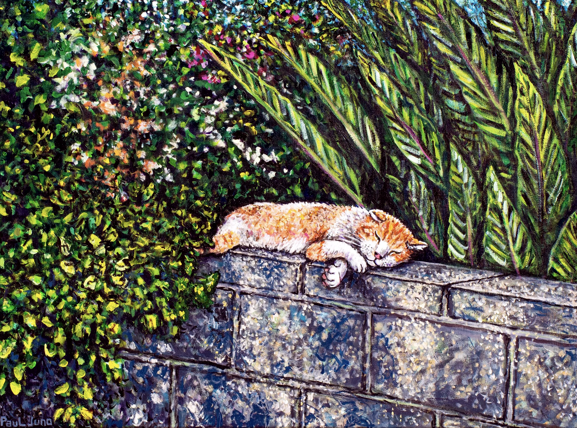 Outdoor Cat Nap
| 17×24” Acrylic on canvas, 2024 |