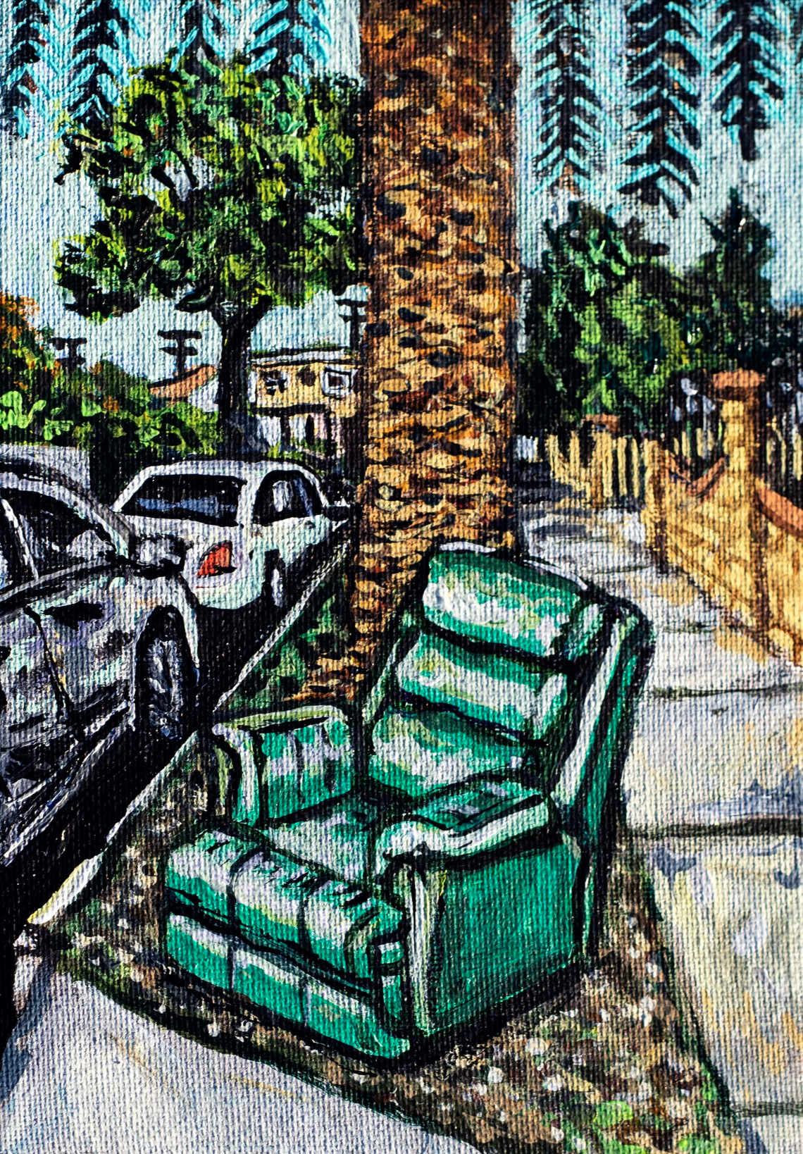 Free Green Chair
| 5×7” Acrylic on canvas board, 2022 |
