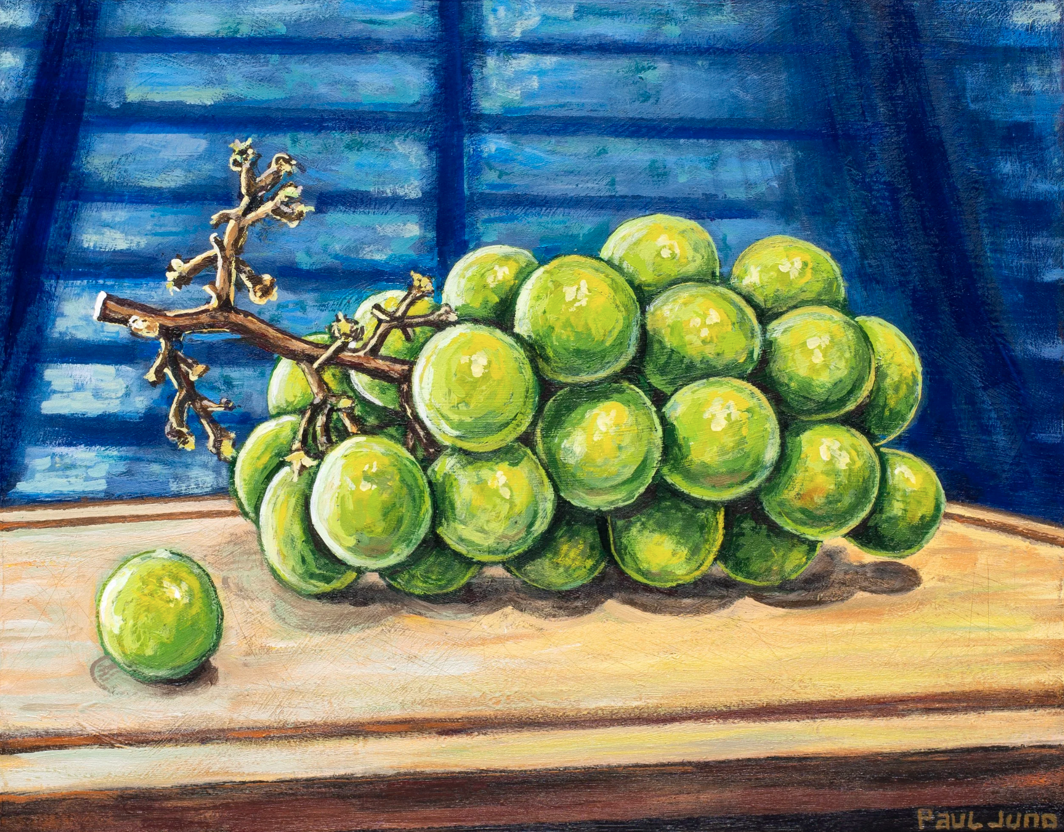 A Detailed Study of Muscat Grapes
| 11×14” Acrylic on wood board, 2024 |