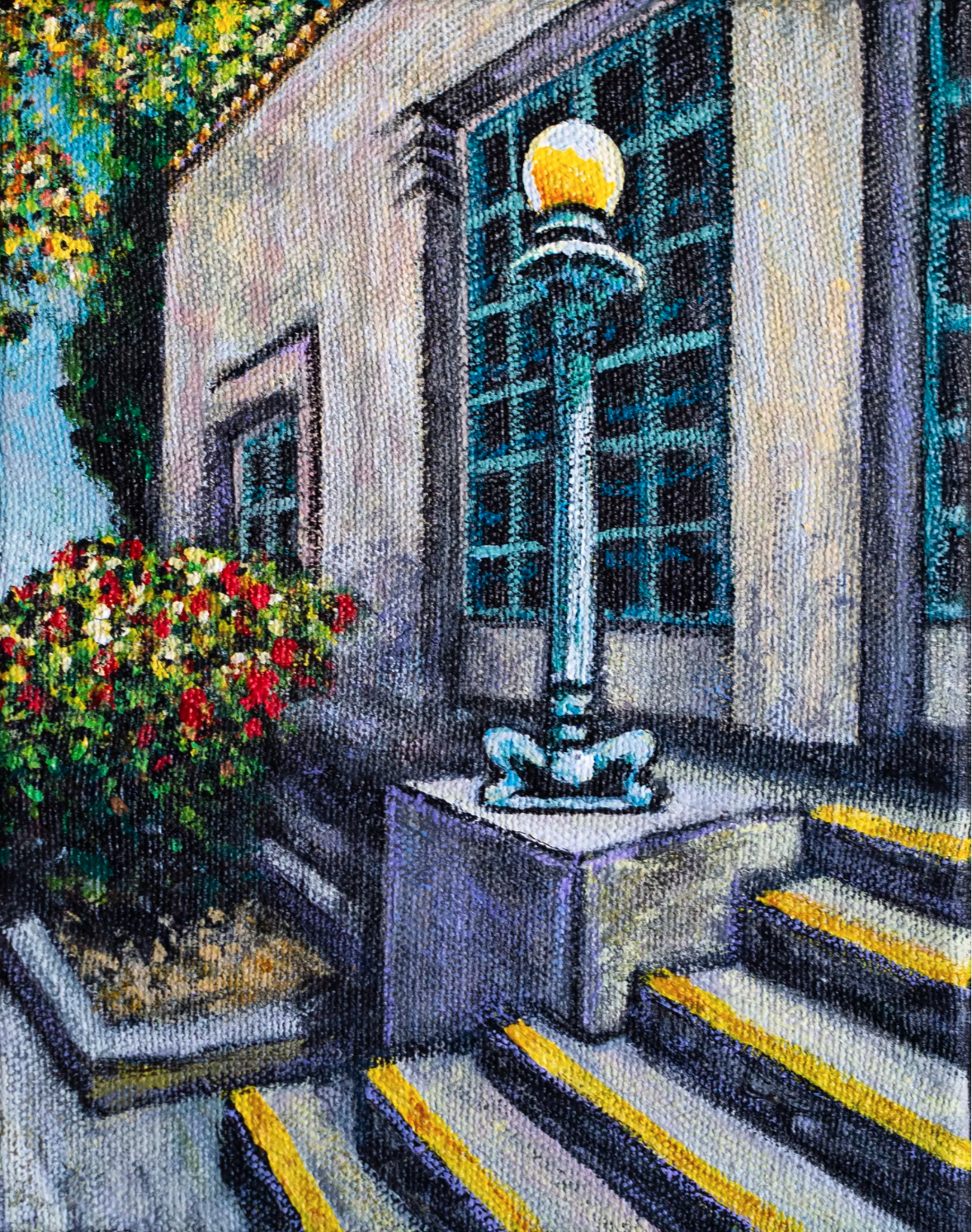 North Hollywood Post Office |
8×10” Acrylic on canvas, 2022 |