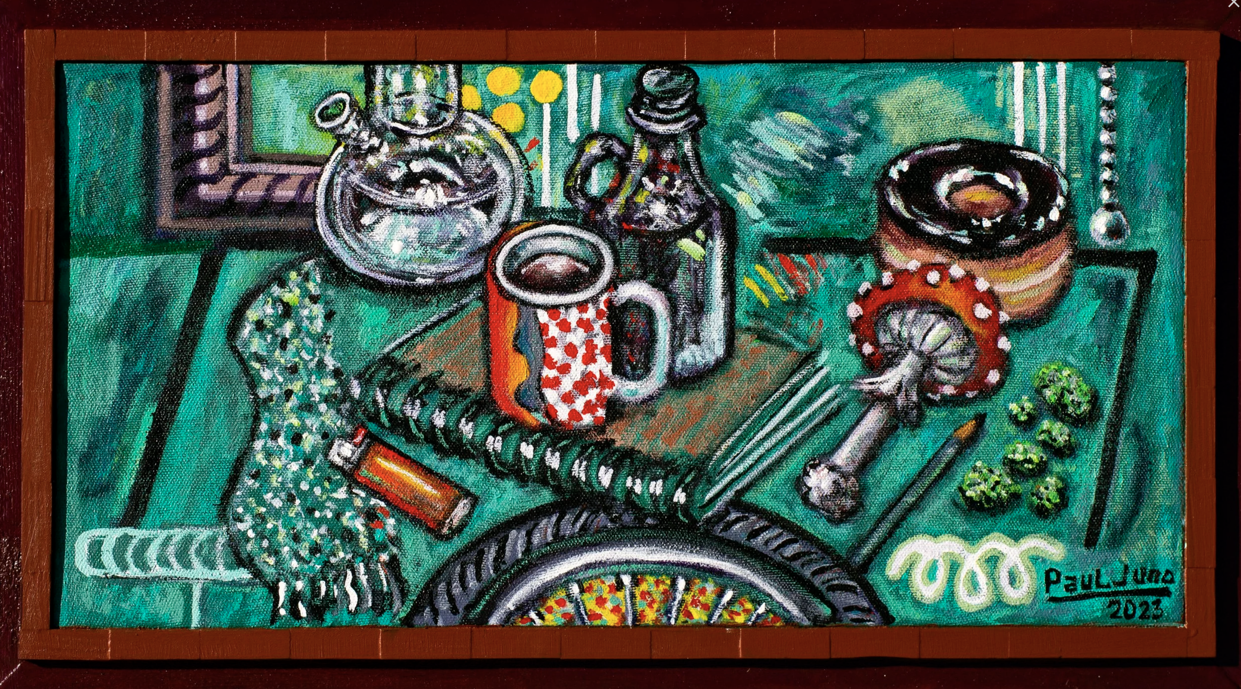 Breakfast of Champions
| 14×26” Acrylic on framed canvas, 2023 |