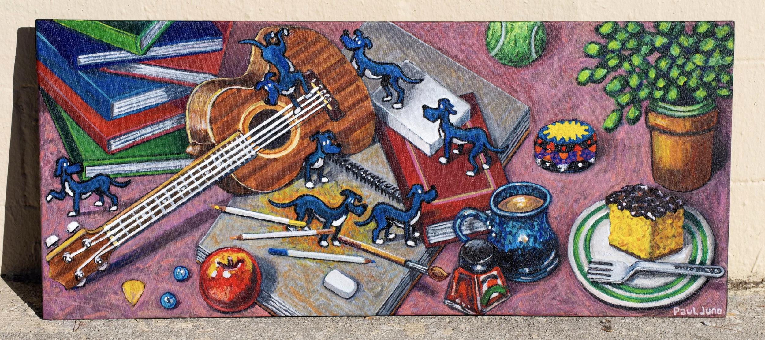 Letting The Mind Wander
| 18.5×42” Acrylic Painting on canvas, 2022 |