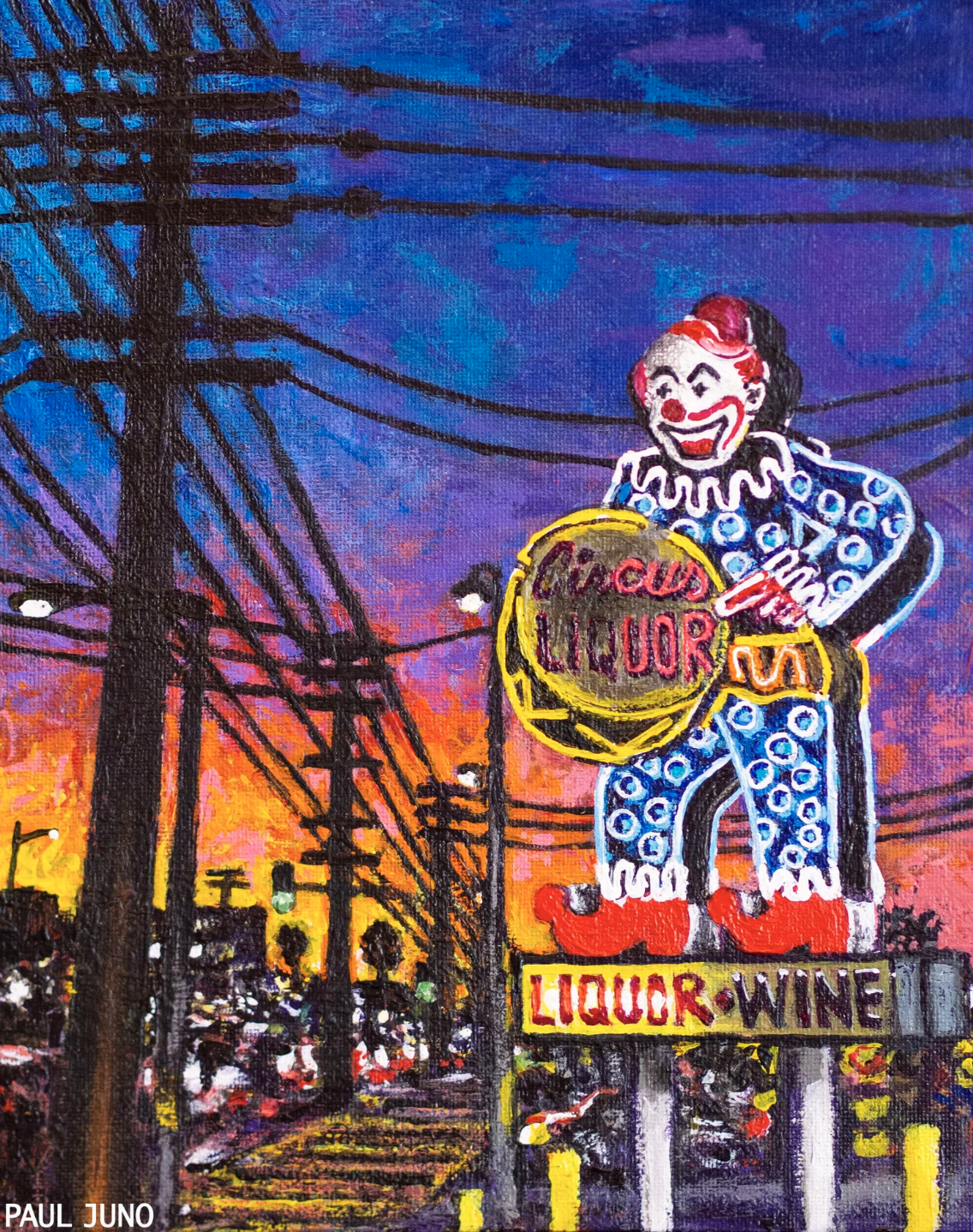 North Hollywood Sunset
| 8×10” Acrylic on canvas board, 2021 |