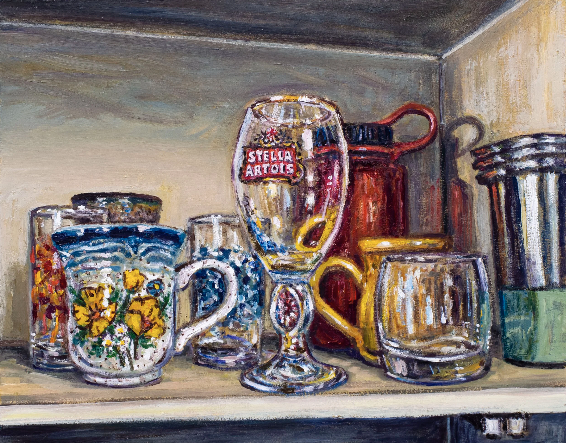 Kitchen Cupboard Study
| 11×14” Oil on wood panel, 2024 |