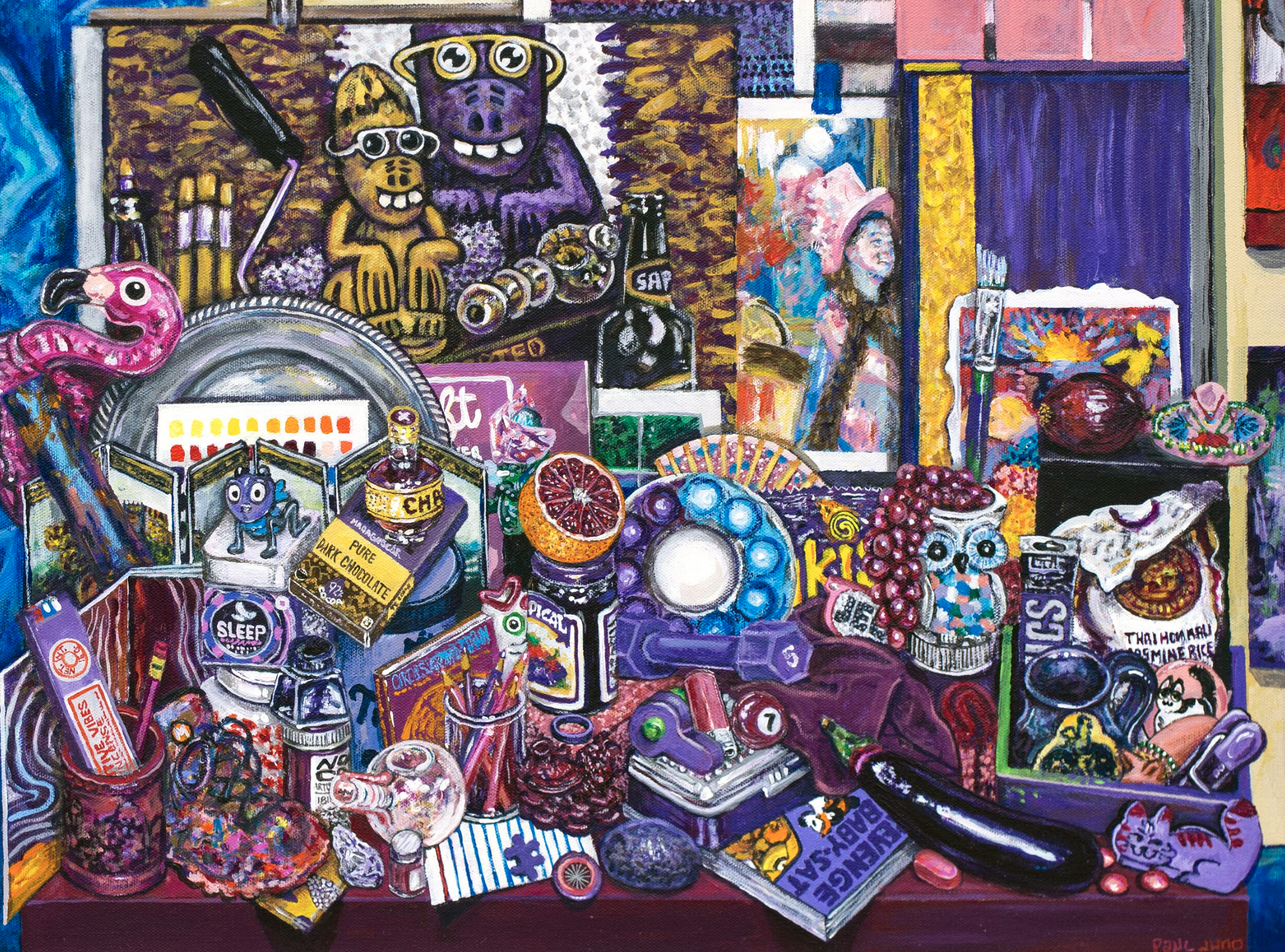 Lavender Amethyst Soda
| 18×24” Acrylic Painting on canvas, 2020 |