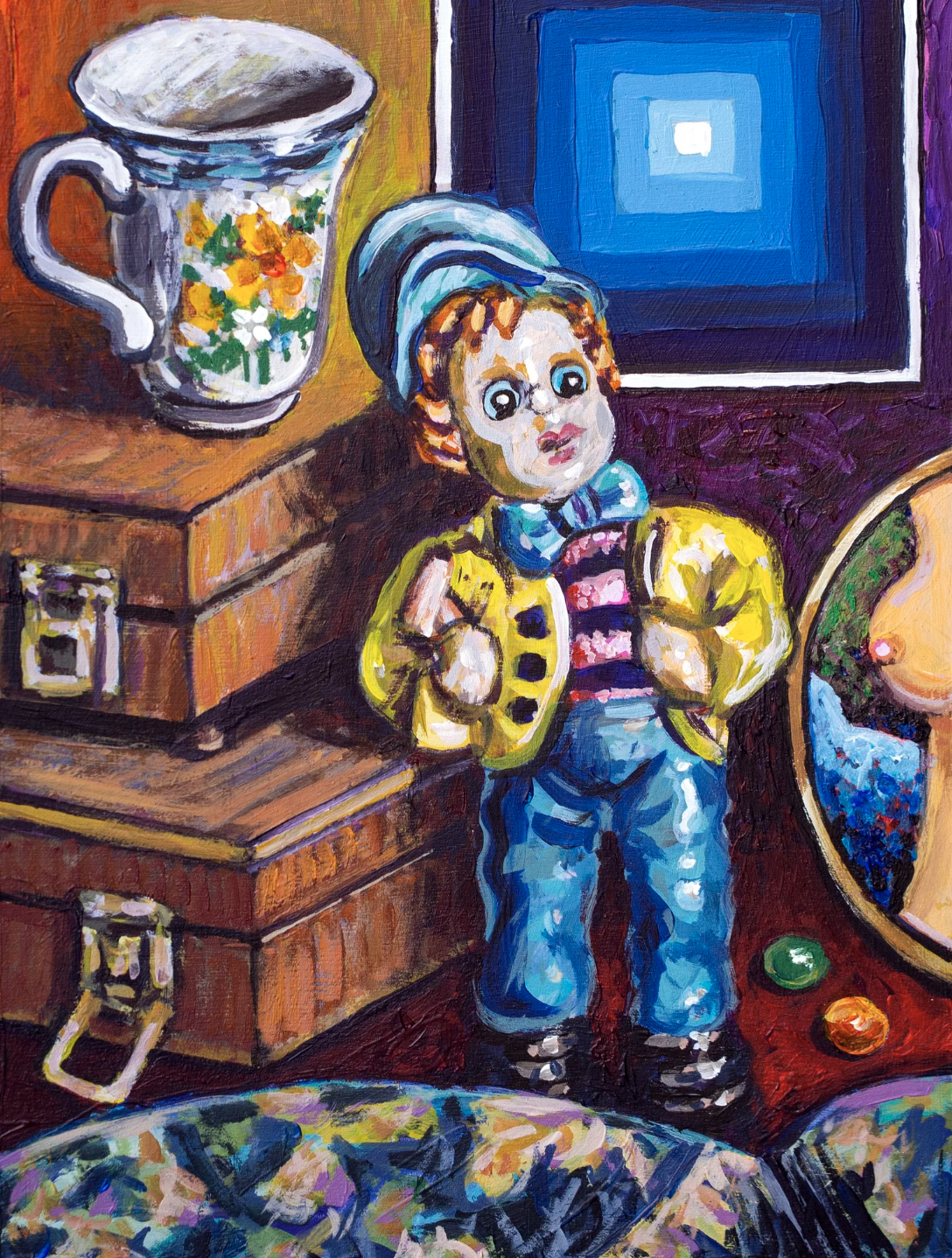 It's from a Renoir Painting
| 9×12” Acrylic Painting on wood panel, 2024 |