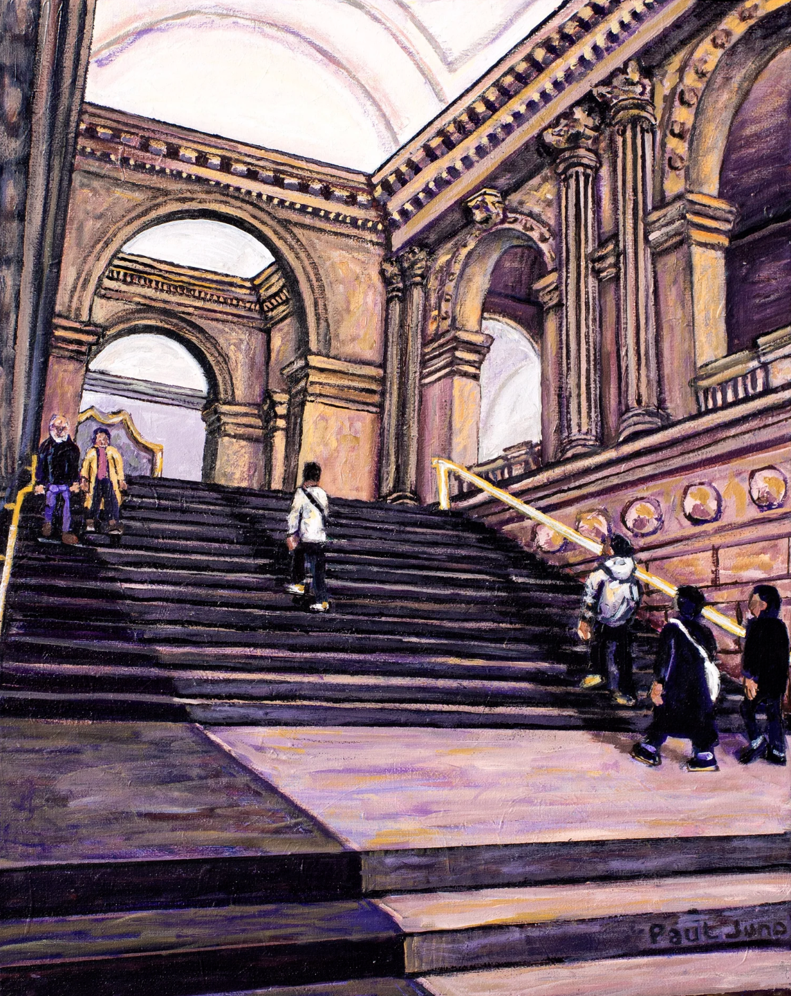 Met Staircase
| 16×20” Acrylic Painting on canvas, 2023 |