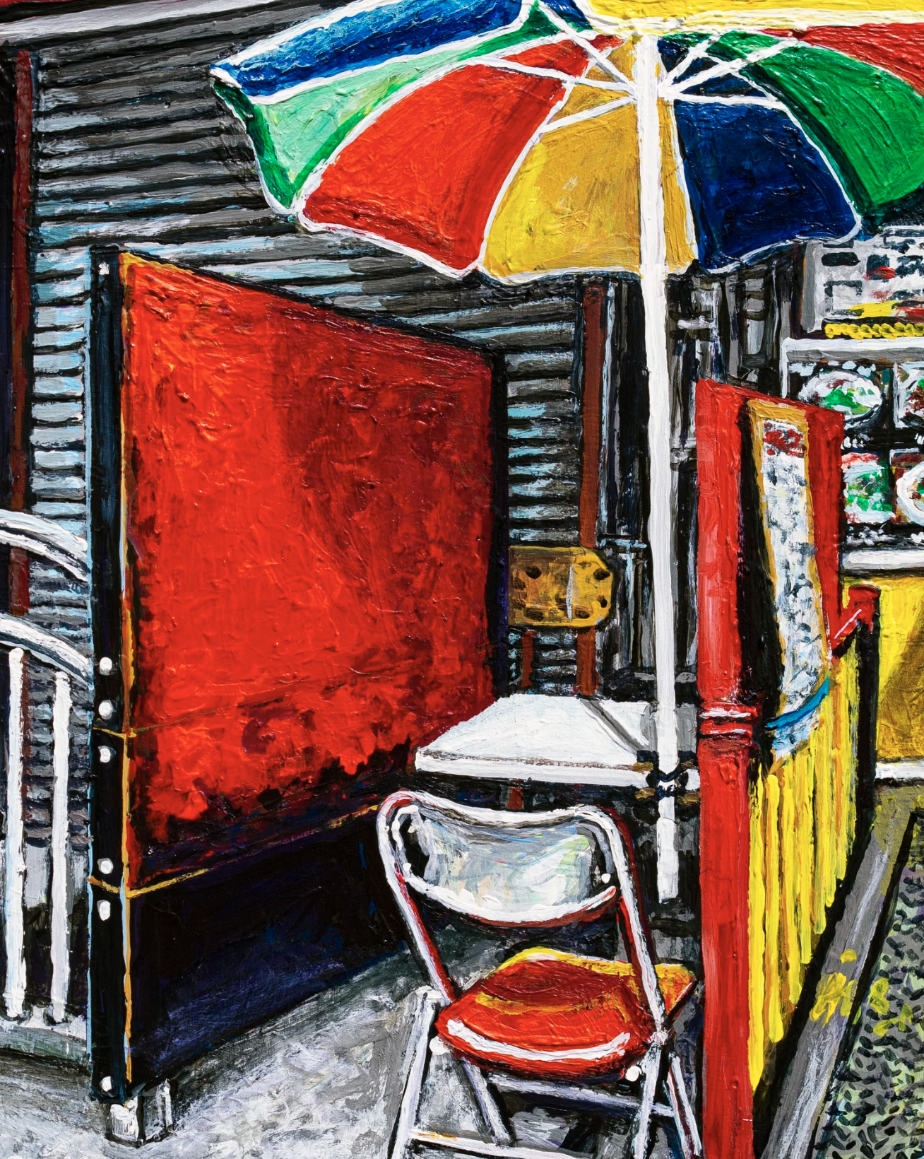 Rothko at the Spicy Village
| 8×10” Acrylic on wood panel, 2021 |