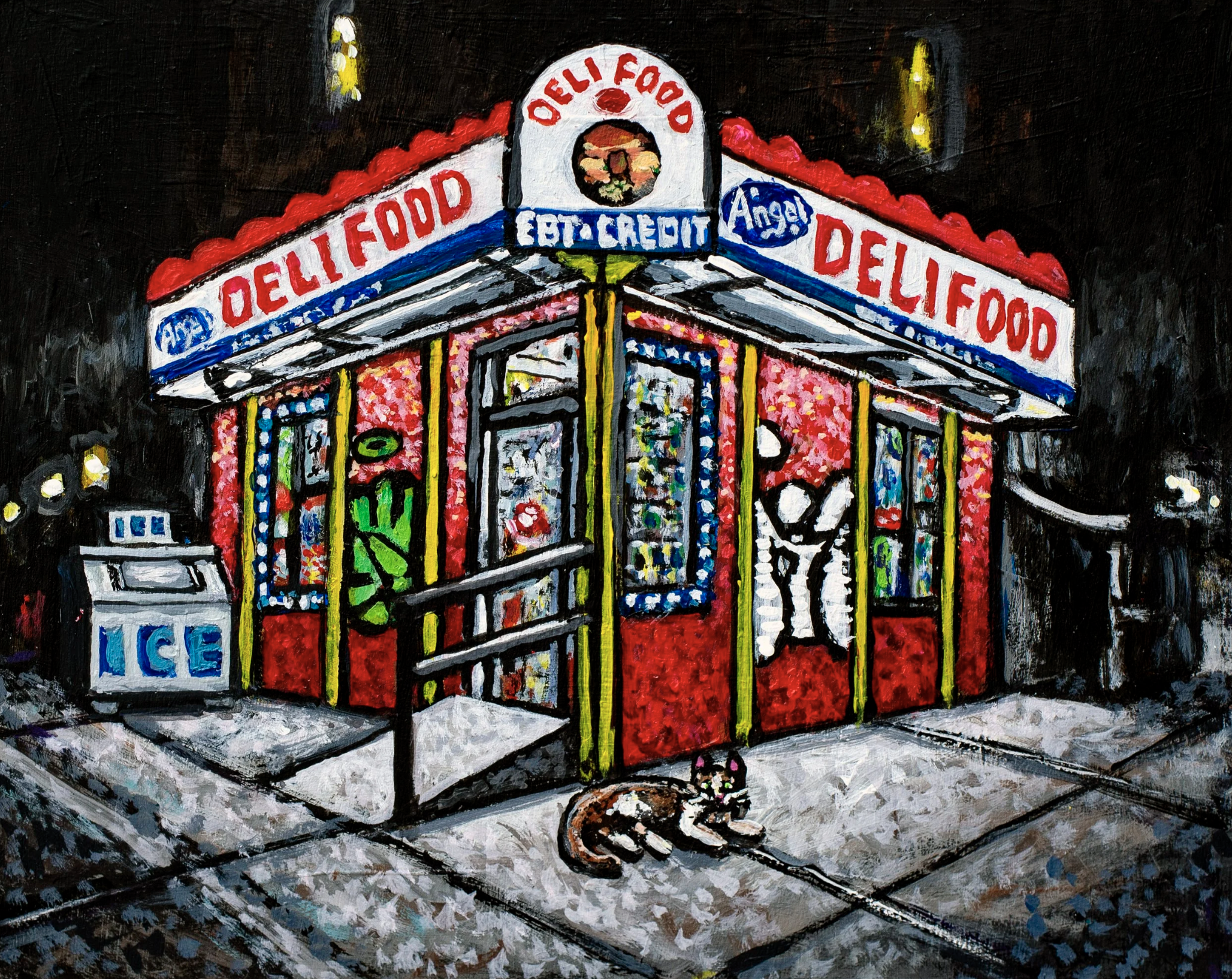 Brooklyn Cat
| 8×10”Acrylic on wood panel, 2023 |