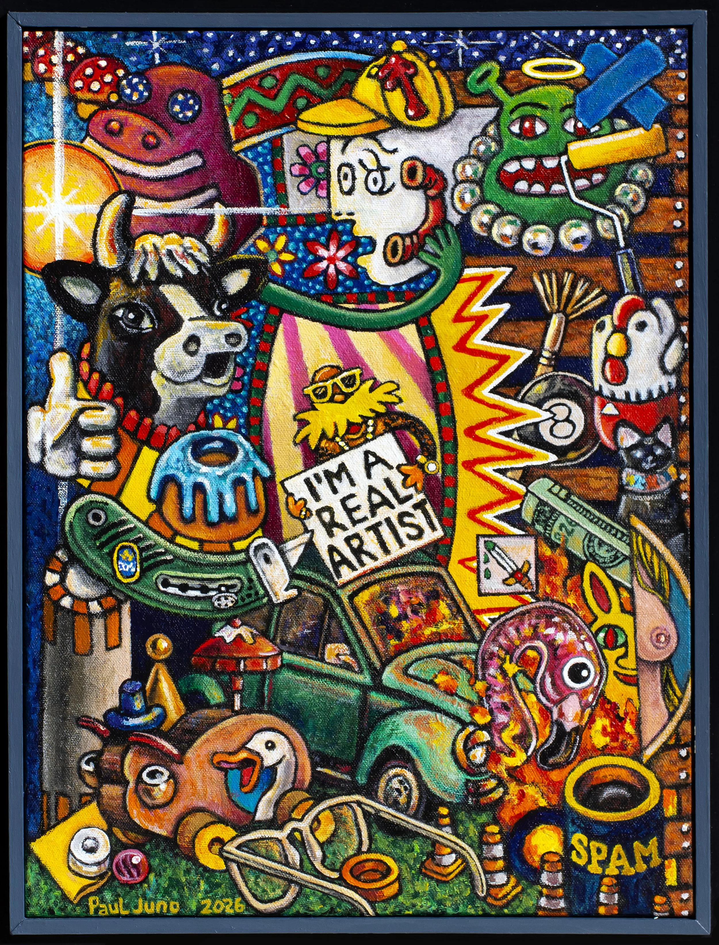 Use Code LOR10 for Ten Percent Off Your Next Thneed Purchase | acrylic on custom framed 18x24" canvas, 2026 |